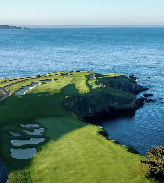 Pebble Beach Golf Links and Monterey Peninsula coastline for AT&T Pebble Beach Pro-Am 2027 accommodation planning