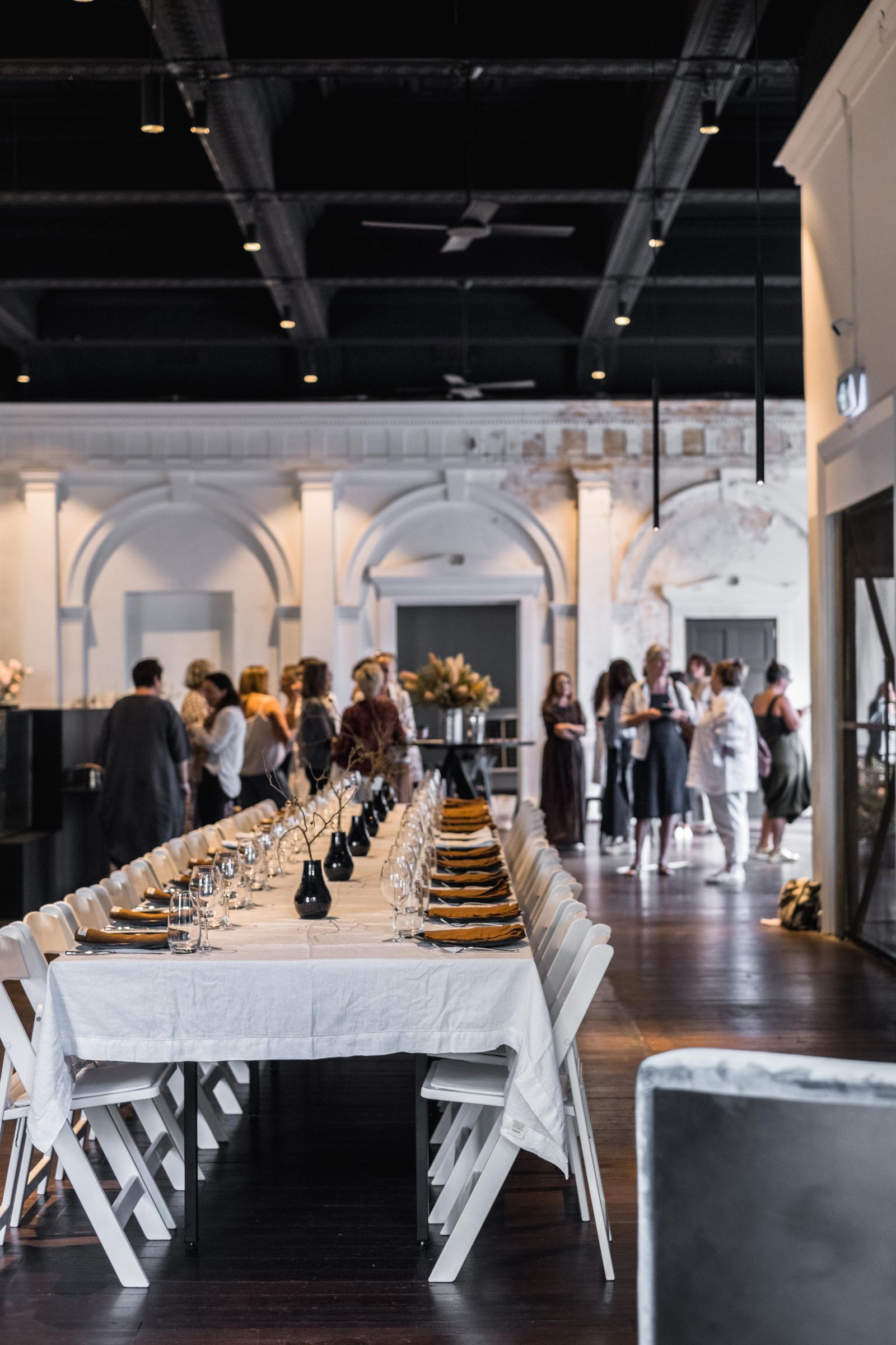 Elegant private dining setting of the kind arranged for executive groups through independent catering providers